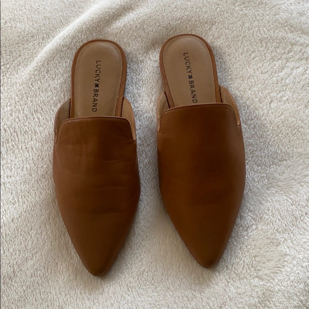 Never Worn Lucky Brand Mules, size 8